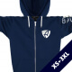 Ammersee Hoodie Kapuzenjacke Biobaumwolle CS | Navy White