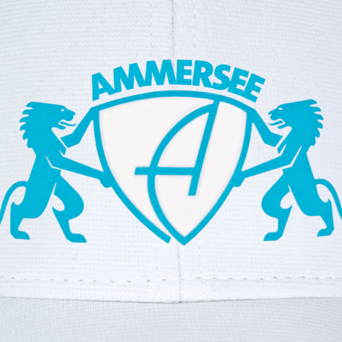 Ammersee Cap Sportfunktion Schirmmütze atmungsaktiv Lion | White Aqua