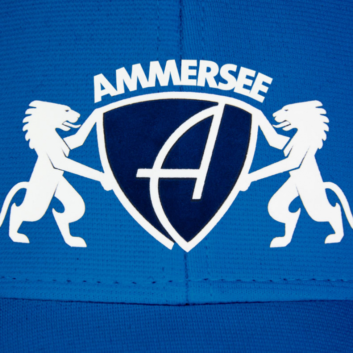 Ammersee Cap Sportfunktion Schirmmütze atmungsaktiv Lion | Royal White