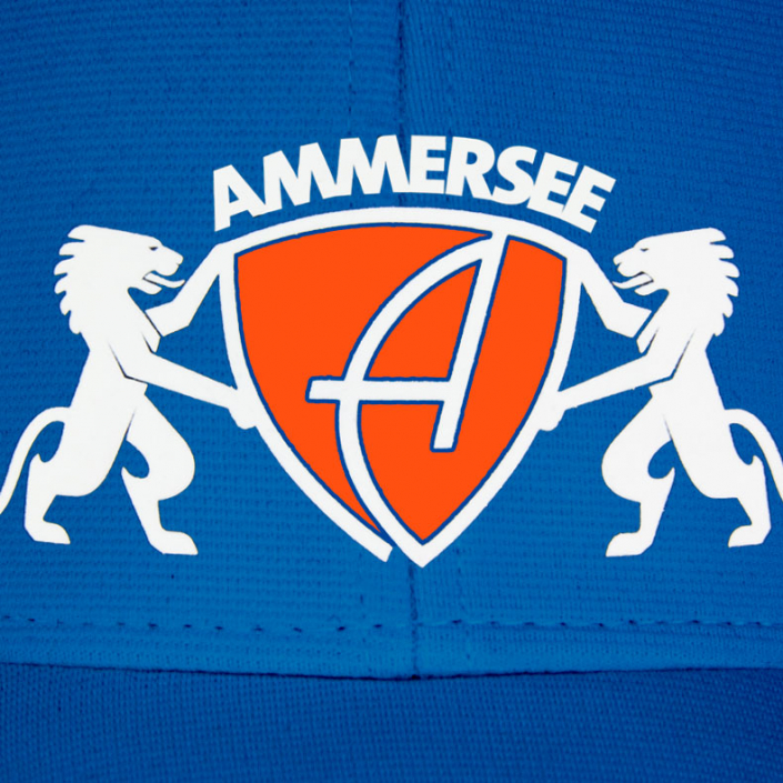 Ammersee Cap Sportfunktion Schirmmütze atmungsaktiv Lion | Royal Orange