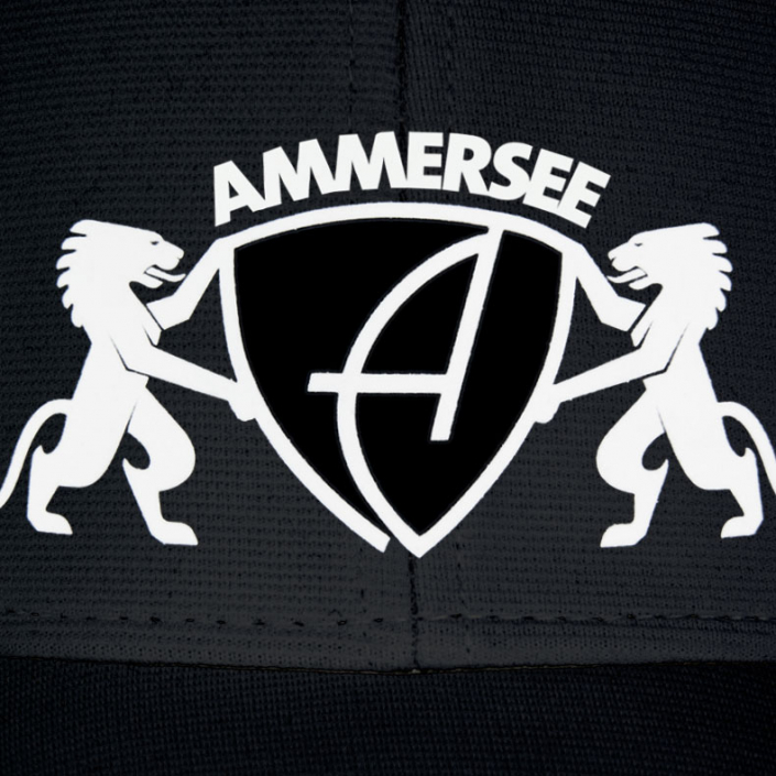 Ammersee Cap Sportfunktion Schirmmütze atmungsaktiv Lion | Black White