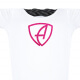 Damen Glitzer-Tshirt tailliert Kurzarmshirt Biobaumwolle CBe | White Berrystar
