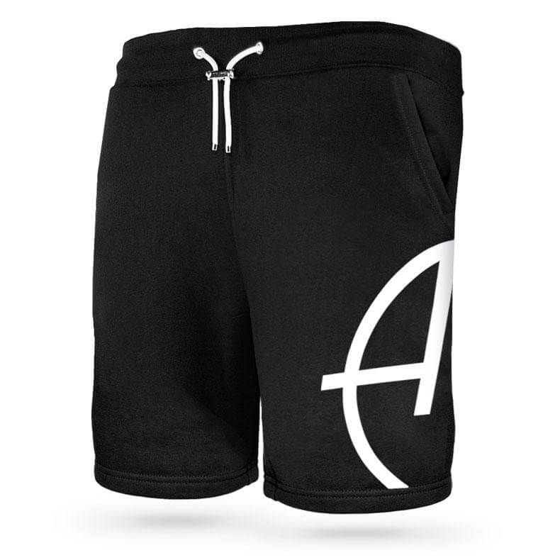 Ammersee Joggingshort Unisex Kurze Hose Biobaumwolle CBa | Black White