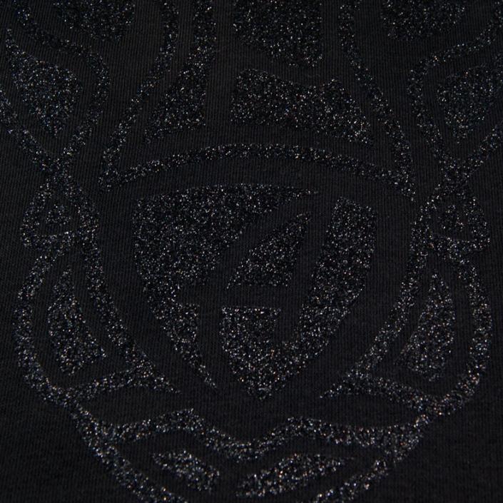 Damen Glitzer-Sweatshirt mit kurzer, lässiger Passform Bull | Black Blackstar