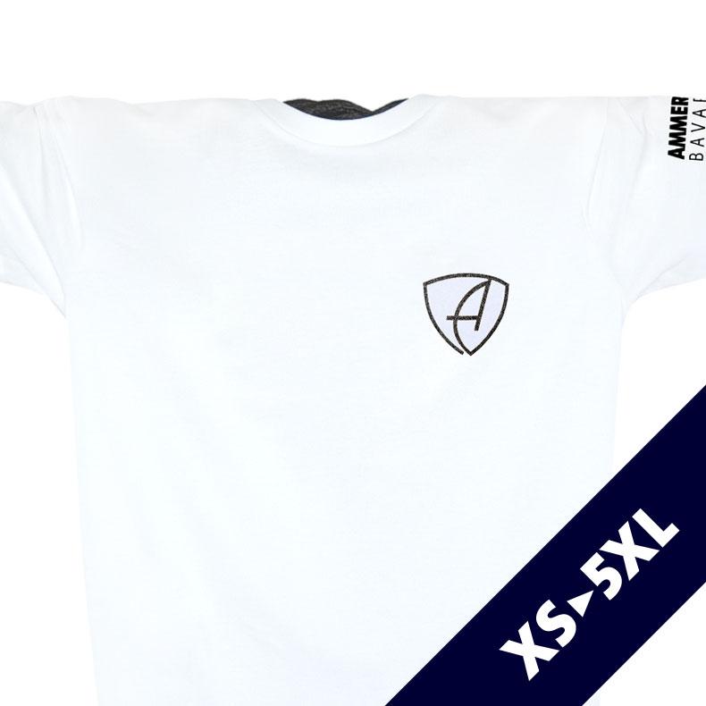 Glitzer T-Shirt Unisex Kurzarmshirt Biobaumwolle CSo | White Blackstar