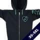 Ammersee Hoodie Kapuzenjacke Biobaumwolle CSo | Black Mint