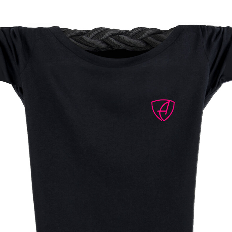 Damen T-Shirt tailliert Kurzarmshirt Biobaumwolle CGo | Black Berry