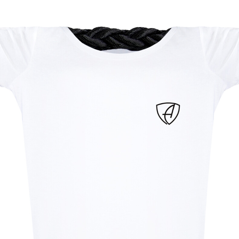 Damen T-Shirt tailliert Kurzarmshirt Biobaumwolle CGo | White Black