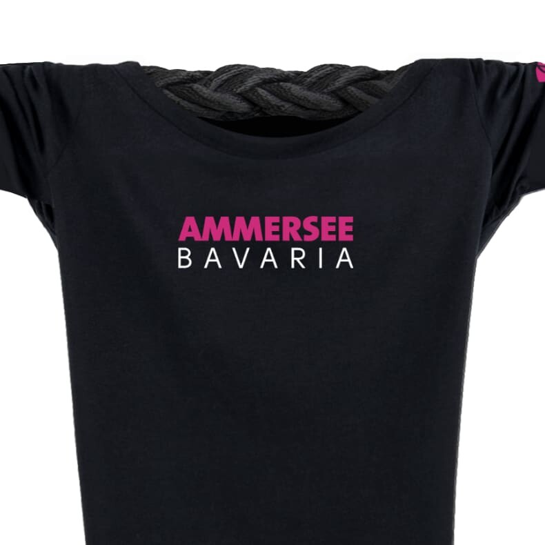 Damen T-Shirt tailliert Kurzarmshirt Biobaumwolle CT | Black Berry
