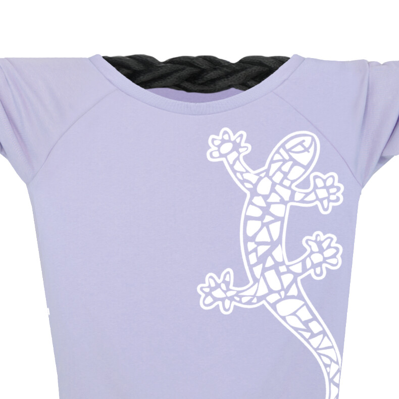 Ammersee Damen Sweatshirt mit kurzer, lässiger Passform Gecko | Lilac White