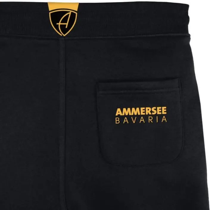 Ammersee Joggingshort Unisex Kurze Hose Biobaumwolle Bull | Black Mandarin