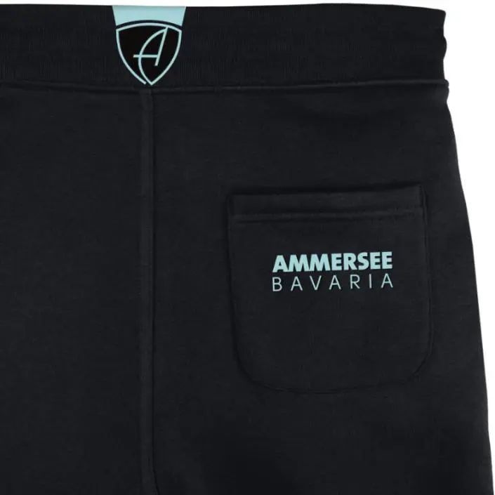 Ammersee Joggingshort Unisex Kurze Hose Biobaumwolle Bull | Black Mint