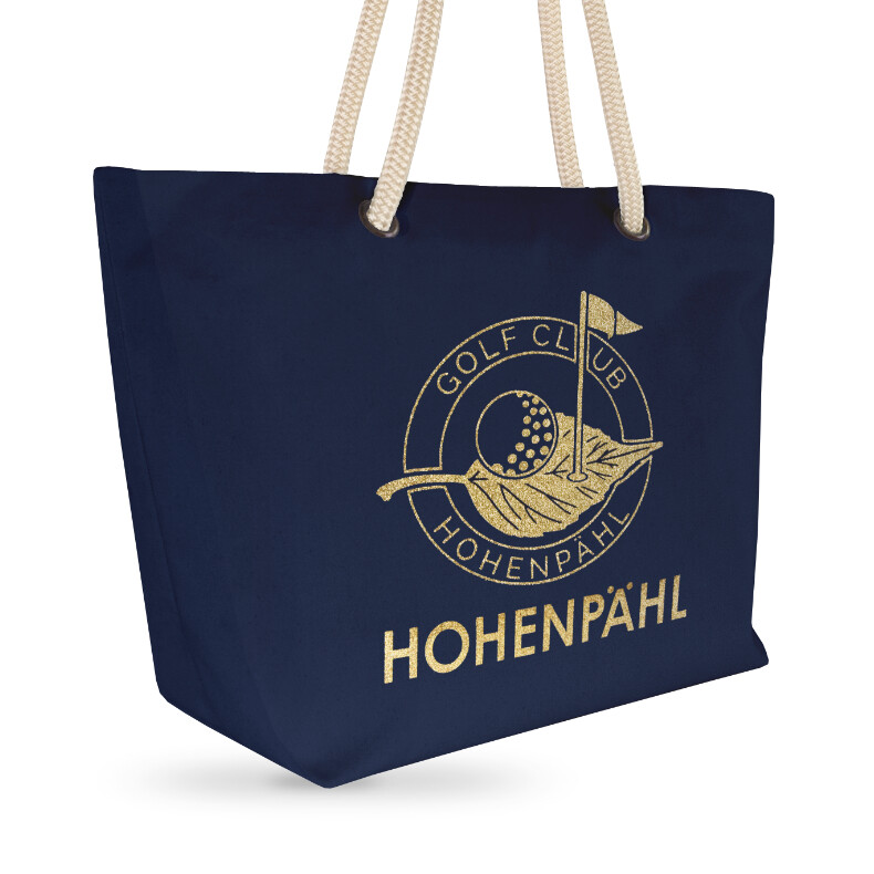 Golfclub Hohenpähl Glitzer Shopper Tasche GCHP | Navy Goldstar
