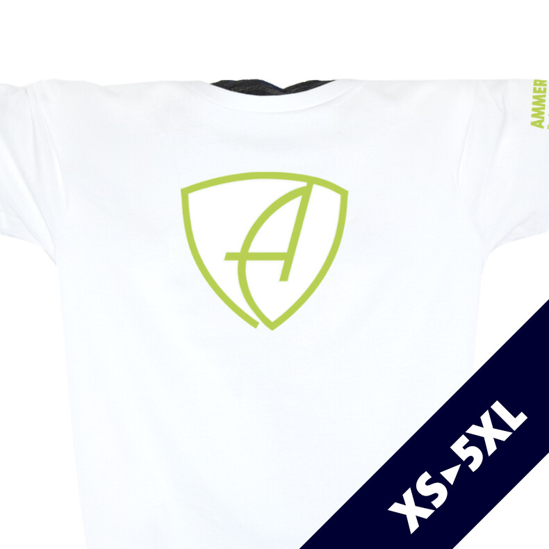 Ammersee T-Shirt Unisex Kurzarmshirt Biobaumwolle CBo | White Apple