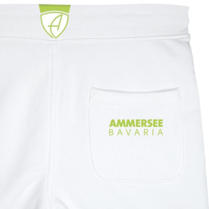 Ammersee Joggingshort Unisex Kurze Hose Biobaumwolle Bull | White Apple