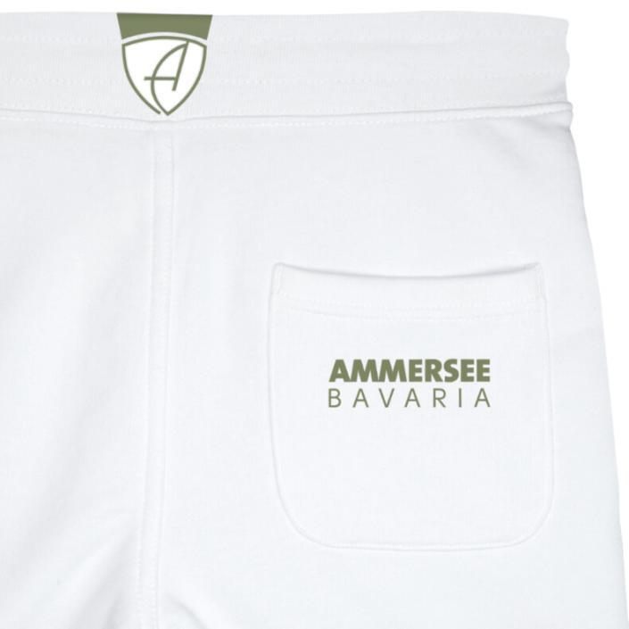 Ammersee Joggingshort Unisex Kurze Hose Biobaumwolle Bull | White Khaki