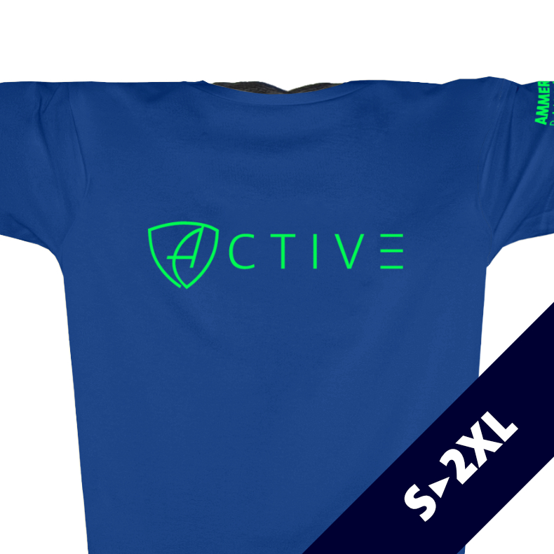 Herren T-Shirt Sportfunktion Active Eco Sports ABt | Blue Neongreen