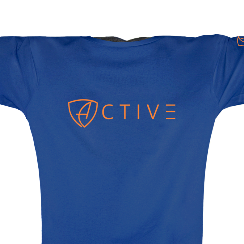 Damen T-Shirt Sportfunktion Active Eco Sports ABt | Blue Neonorange