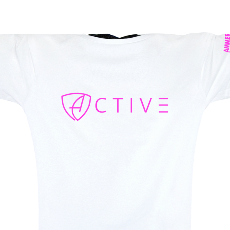 Damen T-Shirt Sportfunktion Active Eco Sports ABt | White Neonpink