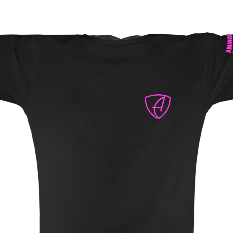Damen T-Shirt Sportfunktion Active Eco Sports CGo | Black Neonpink