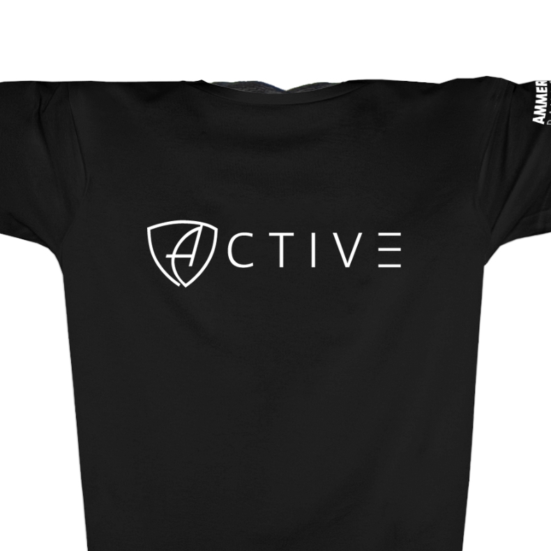 Herren T-Shirt Sportfunktion Active Eco Sports ABt | Black White