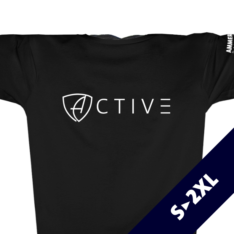 Herren T-Shirt Sportfunktion Active Eco Sports ABt | Black White