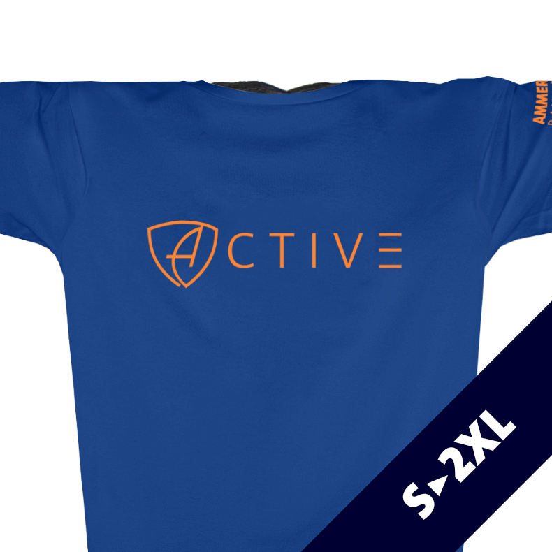 Herren T-Shirt Sportfunktion Active Eco Sports ABt | Blue Neonorange