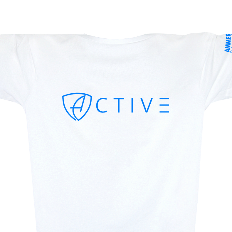 Herren T-Shirt Sportfunktion Active Eco Sports ABt | White Neonblue