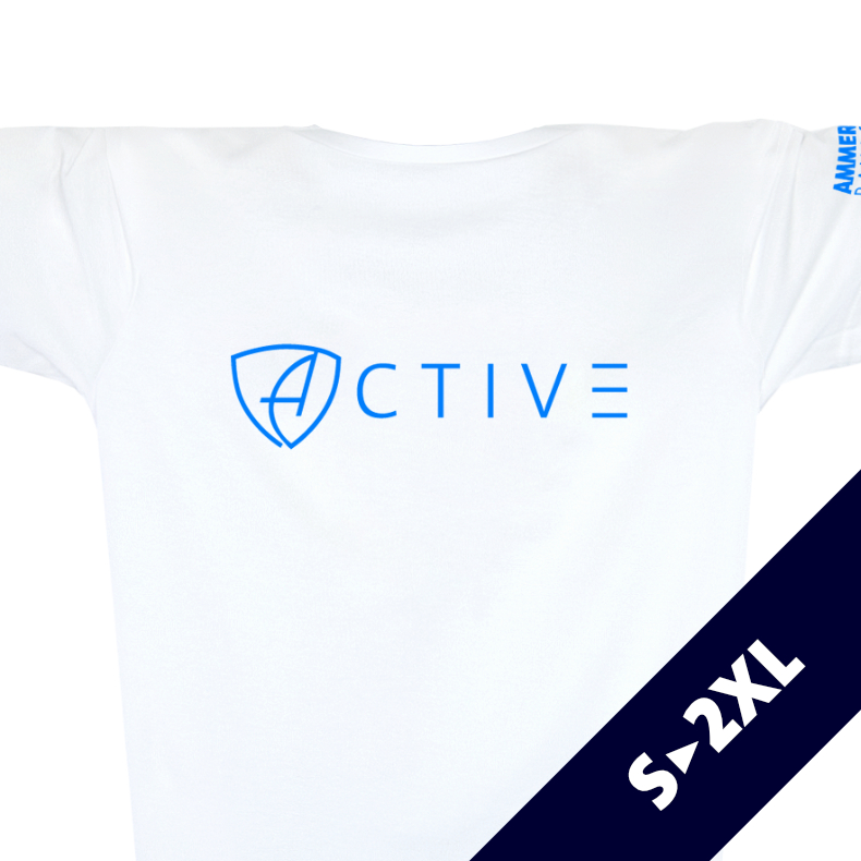 Herren T-Shirt Sportfunktion Active Eco Sports ABt | White Neonblue