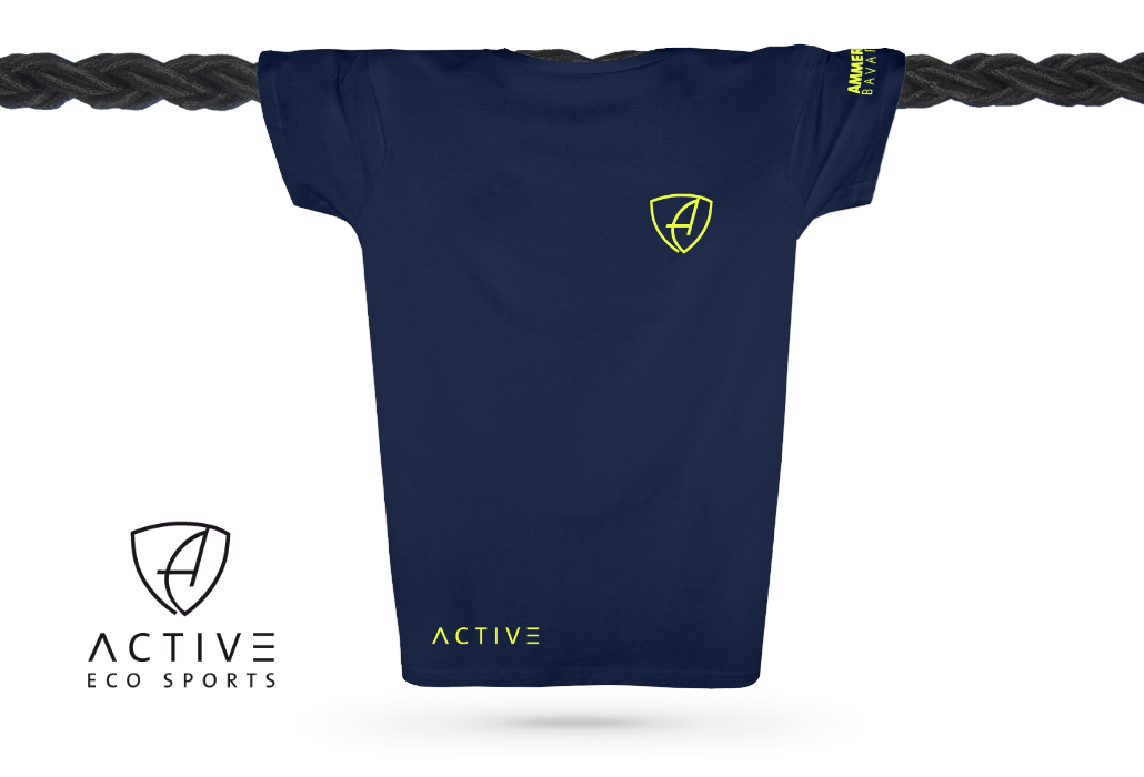 Herren T-Shirt Sportfunktion Active Eco Sports CGo | Navy Lime