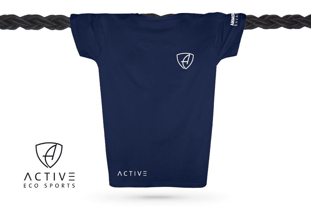 Herren T-Shirt Sportfunktion Active Eco Sports CGo | Navy White
