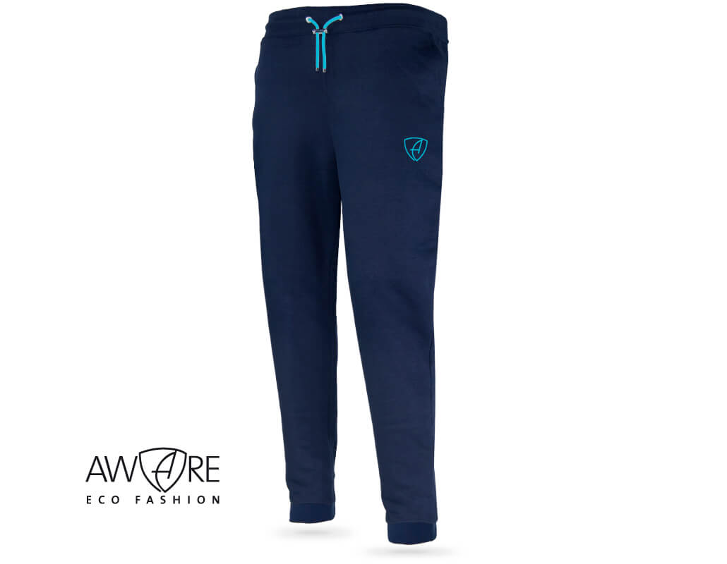 Ammersee Jogginghose Unisex Navy Ammersee Jogginghose Unisex Lange Hose 100% Biobaumwolle CGo | Navy Aqua