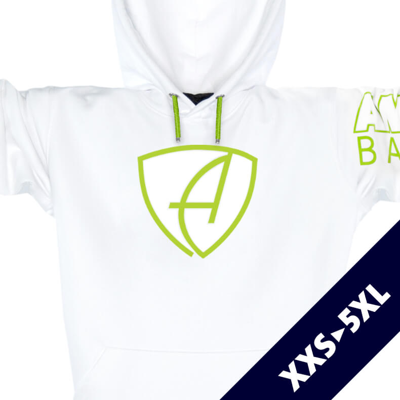 Ammersee Kapuzenpullover Hoodie 100% Biobaumwolle CBo | White Apple