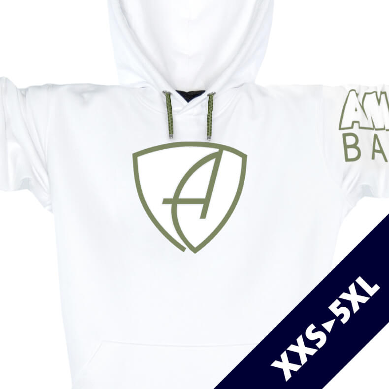 Ammersee Kapuzenpullover Hoodie 100% Biobaumwolle CBo | White Khaki