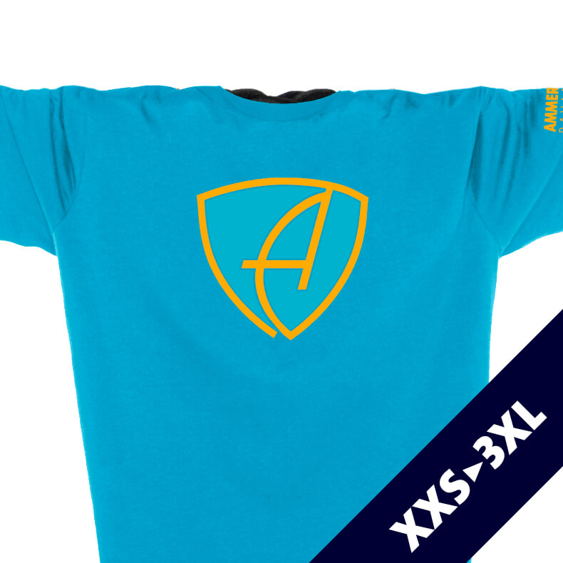 Ammersee T-Shirt Unisex 100 % Biobaumwolle CBo | Aqua Mandarin