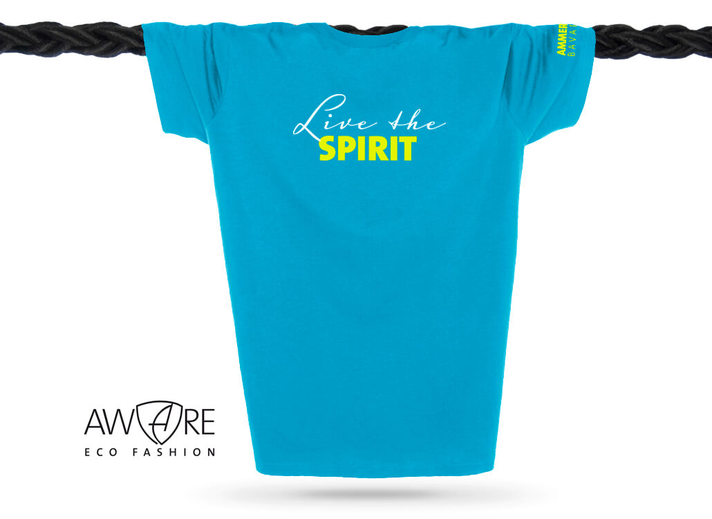 AMMERSEE T-Shirt Unisex Aqua Ammersee T-Shirt Unisex 100 % Biobaumwolle ST | Aqua Lime