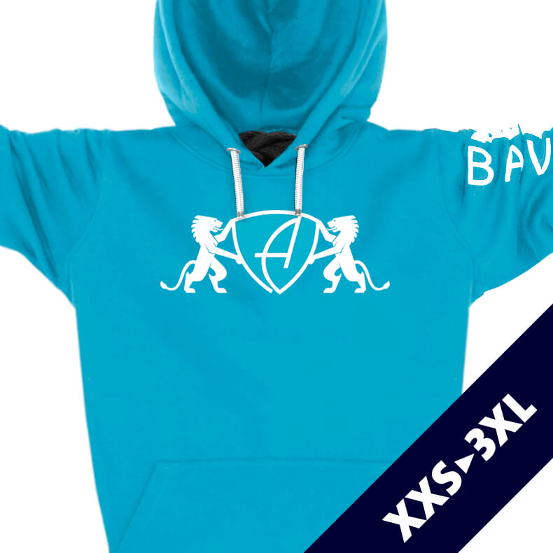 abs hoody lion aquawhite0201