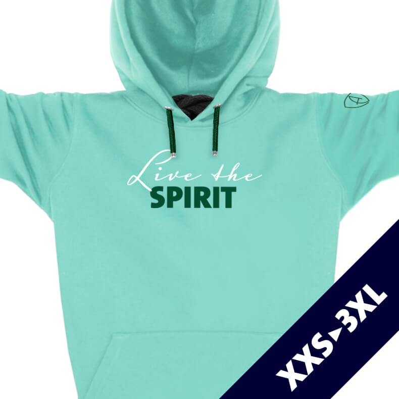Ammersee Kapuzenpullover Hoodie 100% Biobaumwolle ST | Mint Forest