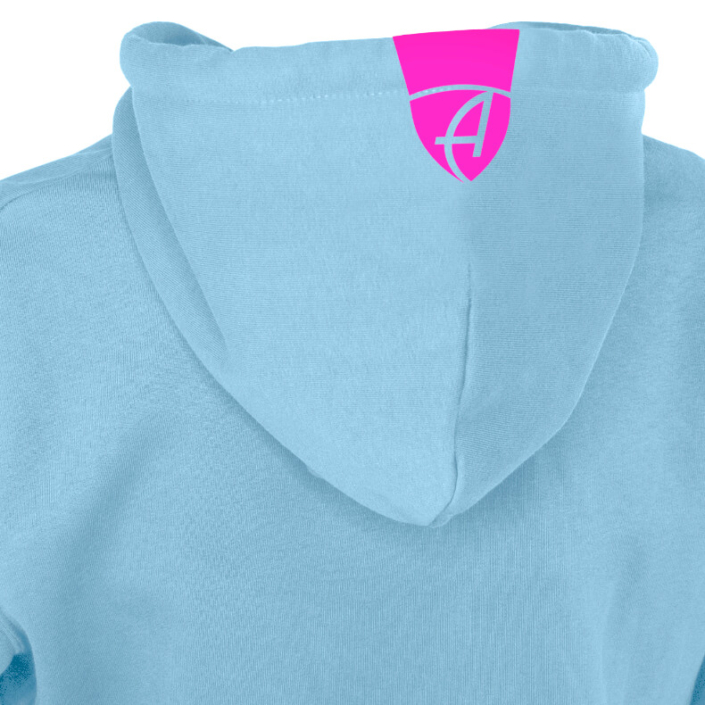 Kinder Echsen-Kapuzenjacke Unisex 100% Biobaumwolle Gecko One | Sky Bubble