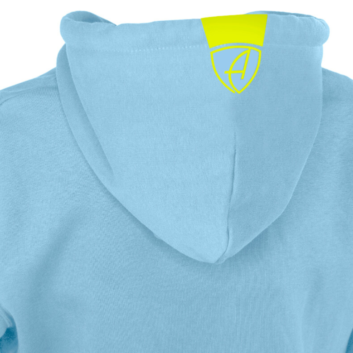 Ammersee Kapuzenjacke Hoodie 100% Biobaumwolle CSo | Sky Lime