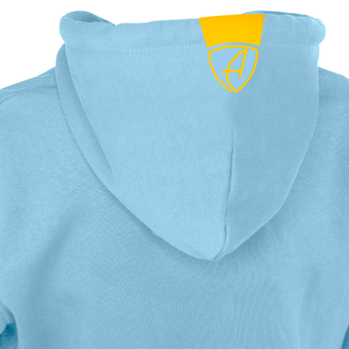 Ammersee Kapuzenjacke Hoodie 100% Biobaumwolle CSo | Sky Mandarin