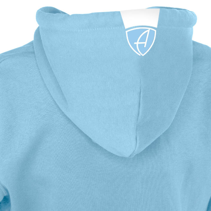 Ammersee Kapuzenjacke Hoodie 100% Biobaumwolle CSo | Sky White