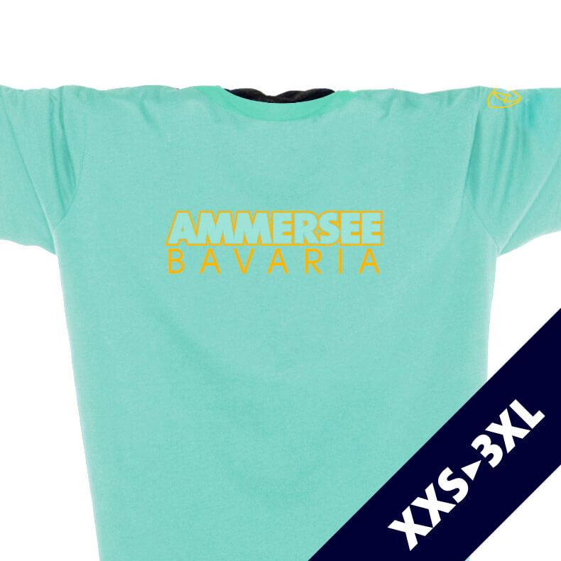 Ammersee T-Shirt Unisex 100 % Biobaumwolle CTo | Mint Mandarin