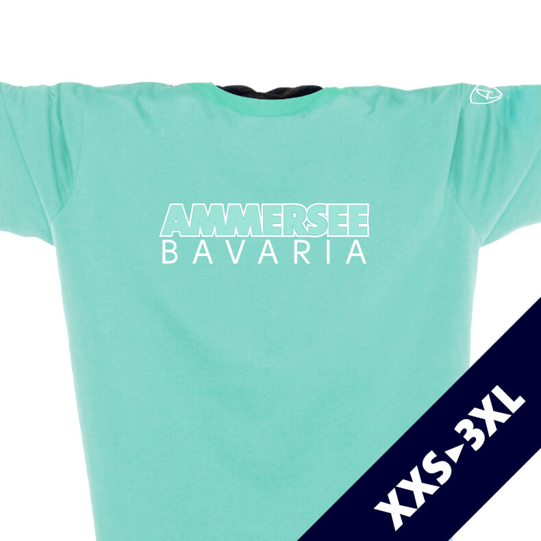 Ammersee T-Shirt Unisex 100 % Biobaumwolle CTo | Mint White