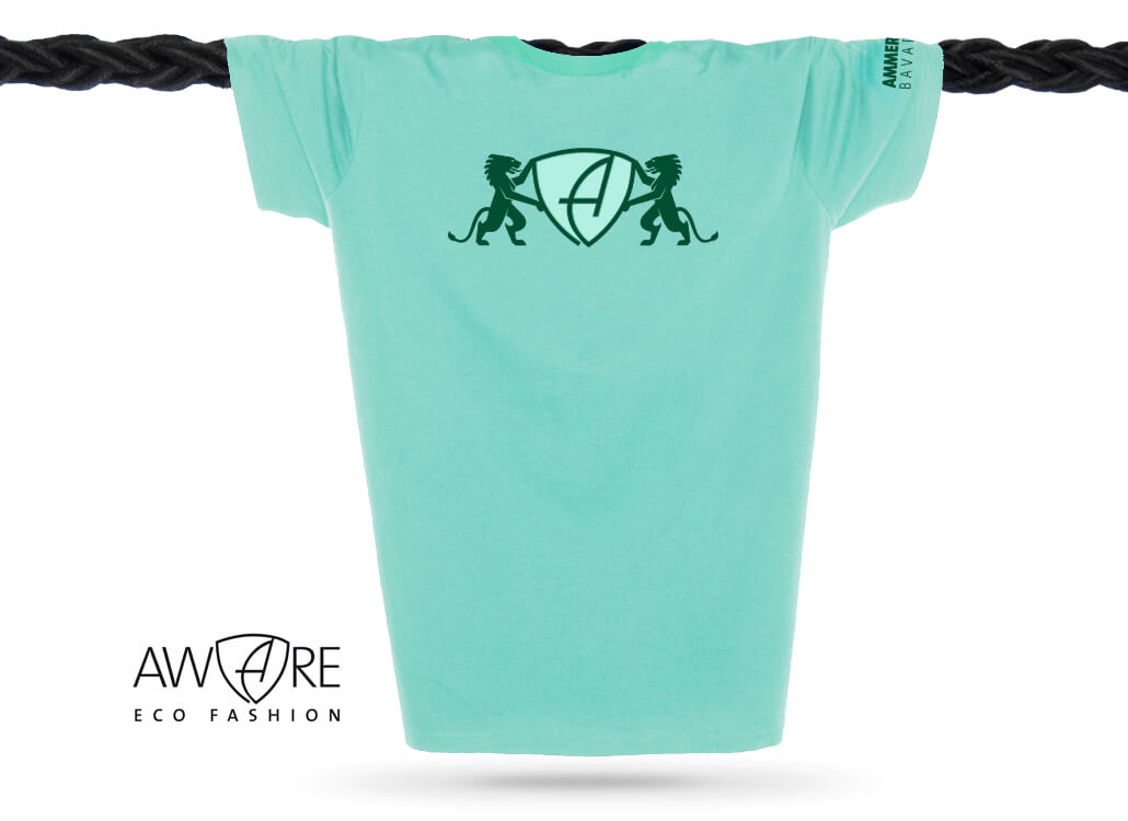 AMMERSEE T-Shirt Unisex Mint Ammersee Löwen T-Shirt Unisex 100 % Biobaumwolle Lion | Mint Forest