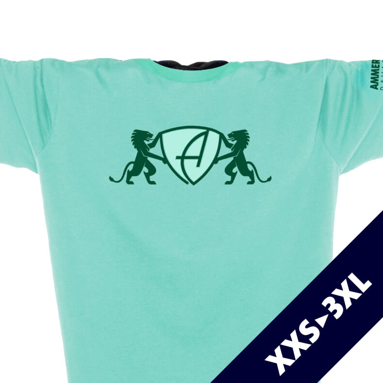 Ammersee Löwen T-Shirt Unisex 100 % Biobaumwolle Lion | Mint Forest
