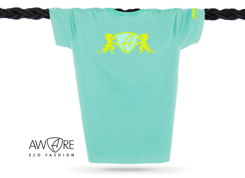AMMERSEE T-Shirt Unisex Mint Ammersee Löwen T-Shirt Unisex 100 % Biobaumwolle Lion | Mint Lime