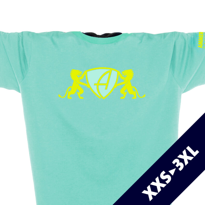 Ammersee Löwen T-Shirt Unisex 100 % Biobaumwolle Lion | Mint Lime