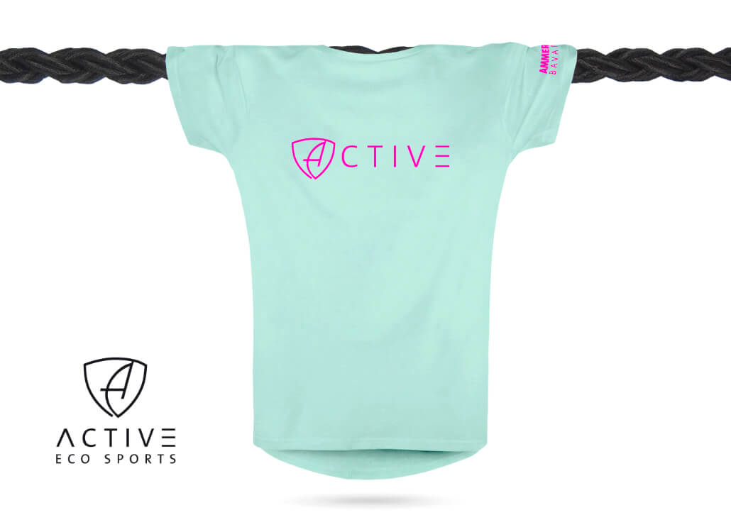 Damen T-Shirt Sportfunktion Active Eco Sports ABt | Mint Pink