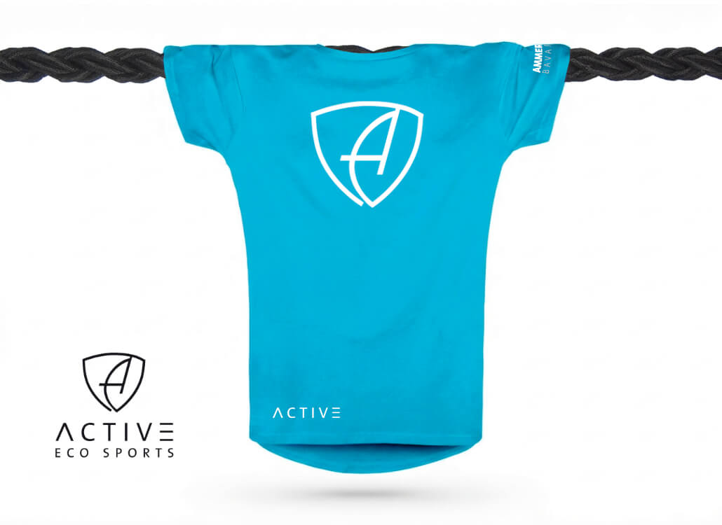 Damen T-Shirt Sportfunktion Active Eco Sports CBo | Aqua White